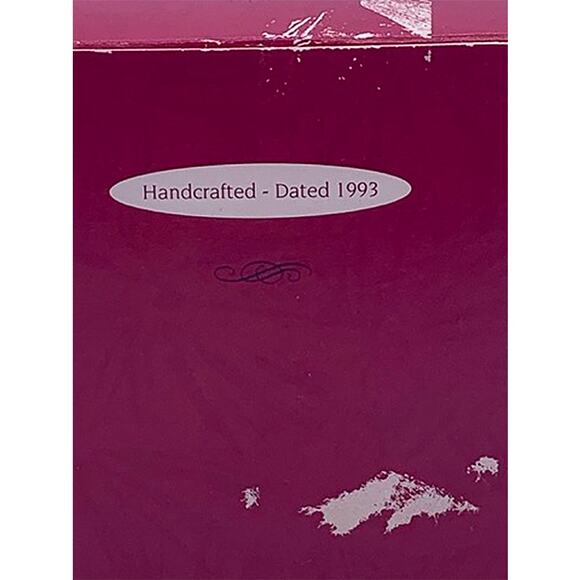 1993 Hallmark Keepsake Super Sister Cheerleader Cat QX554-5 Tree Ornament in Box - Picture 6 of 6